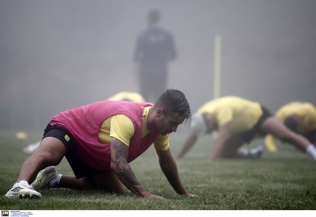 Άρης: Με ομίχλη και Γκανέα η προπόνηση (photos)