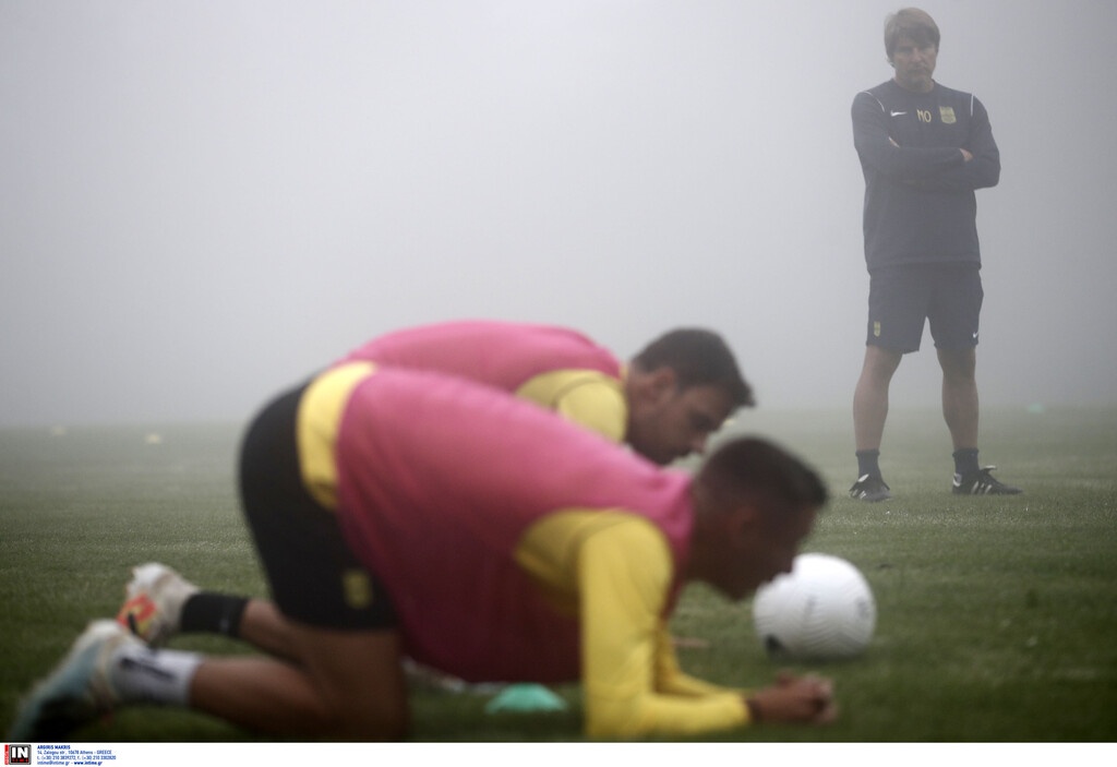 Άρης: Με ομίχλη και Γκανέα η προπόνηση (photos)