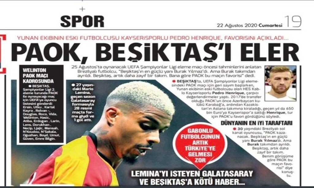 Σάλος στην Τουρκία, απειλούν Ενρίκε και Hürriyet για τη στήριξη στον ΠΑΟΚ (photos+video)