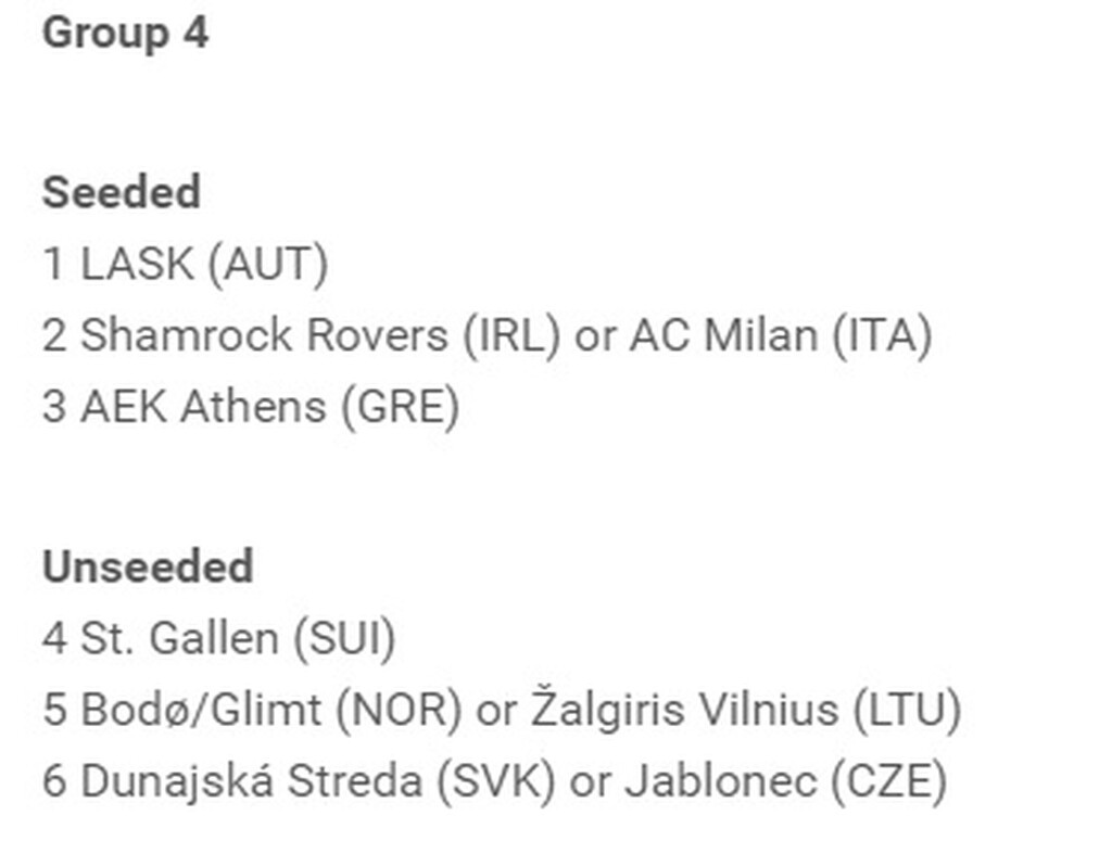 Οι πιθανοί αντίπαλοι της ΑΕΚ