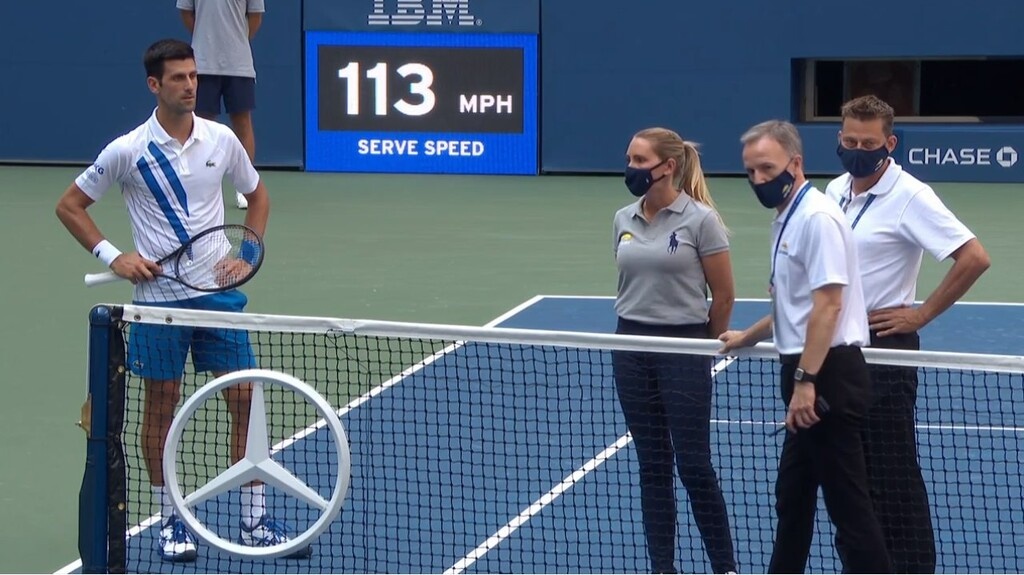 US Open: Αποβλήθηκε από τη διοργάνωση ο Τζόκοβιτς για απίστευτο λόγο (video)