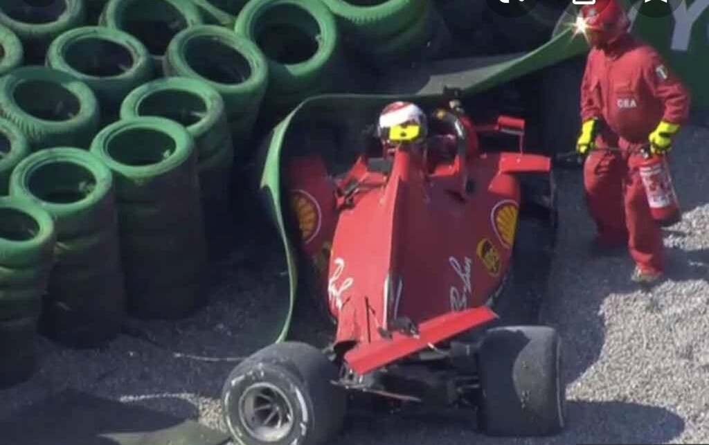 «Πάγωσαν» στην Μόντσα με Λεκλέρκ: Τρομακτικό ατύχημα στην F1 (video+photos)