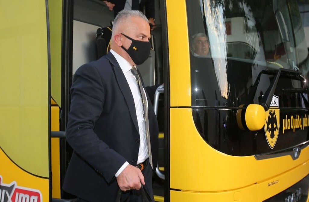 ΑΕΚ – Ολυμπιακός: Η «κιτρινόμαυρη» άφιξη (video+photos)