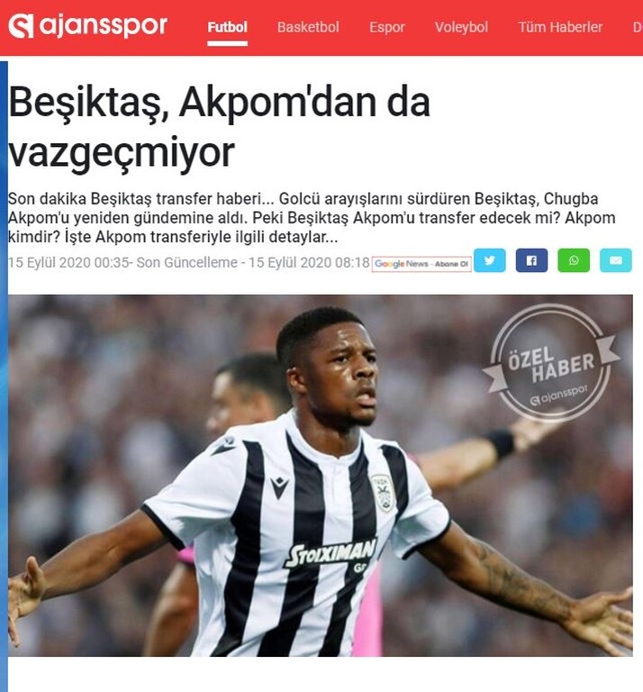 «Φωτιές» από Μπεσίκτας πριν το ΠΑΟΚ-Μπενφίκα