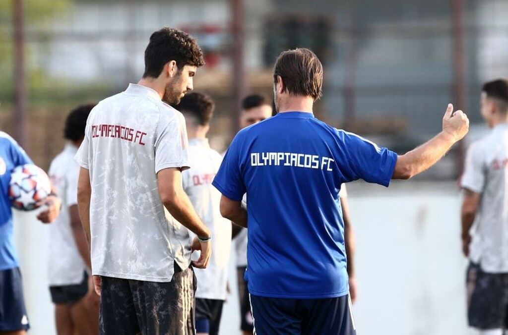 Η τελευταία προπόνηση του Ολυμπιακού πριν την Ομόνοια