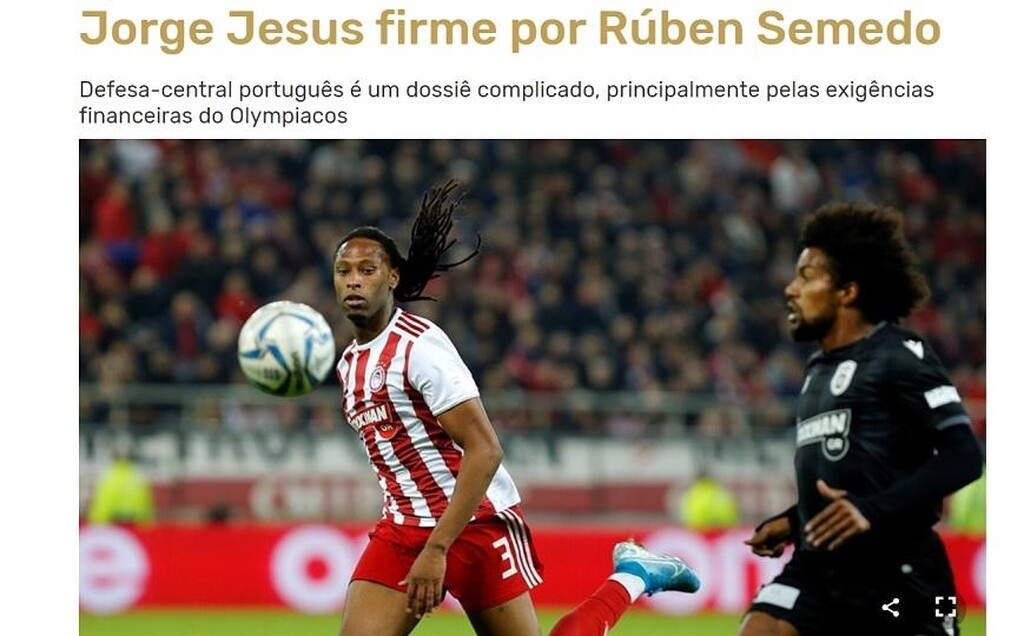Ολυμπιακός: Επιμένει για Σεμέδο η Μπενφίκα