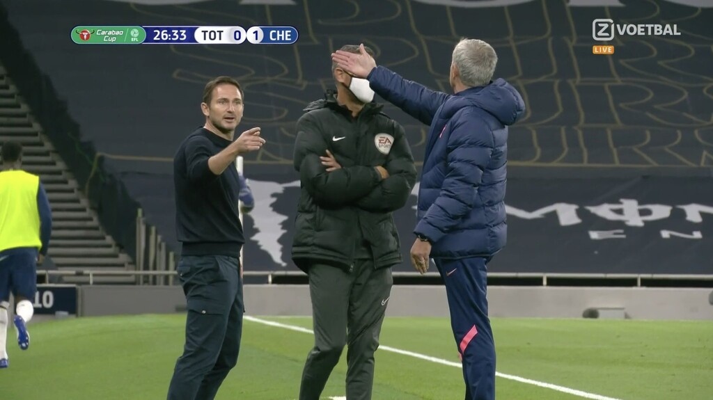 Τότεναμ-Τσέλσι: Ένταση στο ντέρμπι του Λονδίνου, τσακώθηκαν Λάμπαρντ και Μουρίνιο (video)