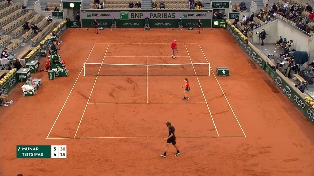 Η τρομερή μάσκα του πατέρα Τσιτσιπά και η διακοπή! (videos+photos)