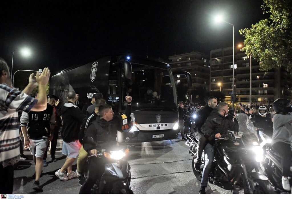 ΠΑΟΚ-Κράσνονταρ: Το επικό πανό και ο χαμός μέχρι την Τούμπα (photos)