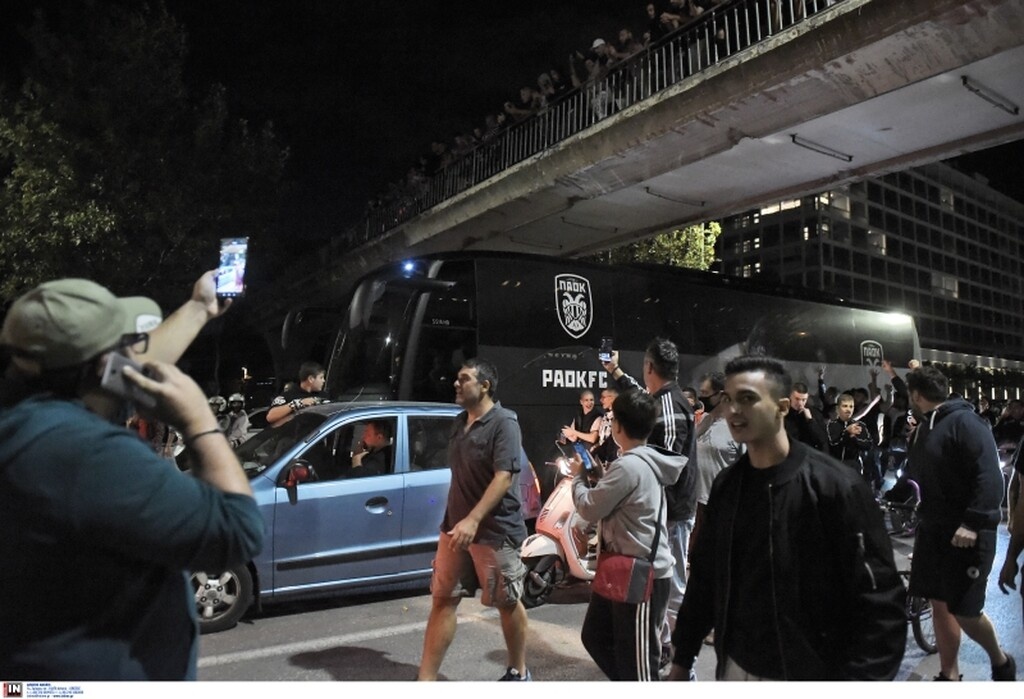 ΠΑΟΚ-Κράσνονταρ: Το επικό πανό και ο χαμός μέχρι την Τούμπα (photos)