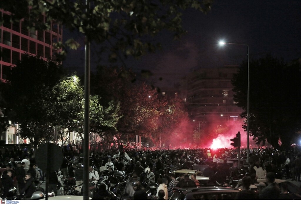 ΠΑΟΚ-Κράσνονταρ: Το επικό πανό και ο χαμός μέχρι την Τούμπα (photos)