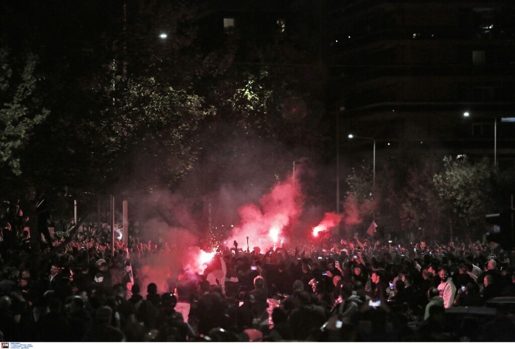 ΠΑΟΚ-Κράσνονταρ: Το επικό πανό και ο χαμός μέχρι την Τούμπα (photos)