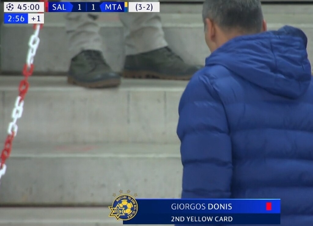 Έγινε έξαλλος με το πέναλτι και αποβλήθηκε στο ημίχρονο ο Γιώργος Δώνης (video+photos)