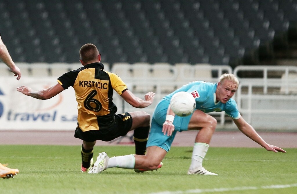 ΑΕΚ - Βόλφσμπουργκ: Το χαμένο πέναλτι του Μάνταλου (photos+video)