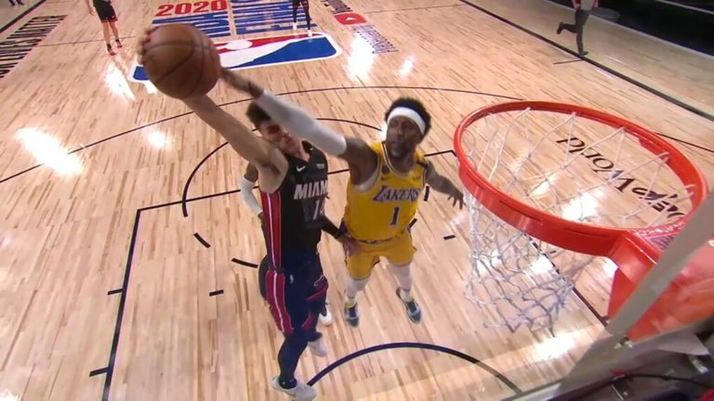 Λέικερς-Χιτ: Ο Πόουπ «αποκεφάλισε» τον Χίρο και το ΝΒΑ το είδε ως μπλοκ της βραδιάς (video+photos)