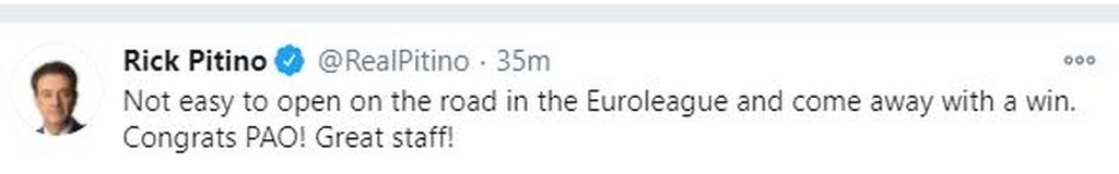 Παναθηναϊκός ΟΠΑΠ: Συνεχάρη τους «πράσινους» ο Πιτίνο (photos)