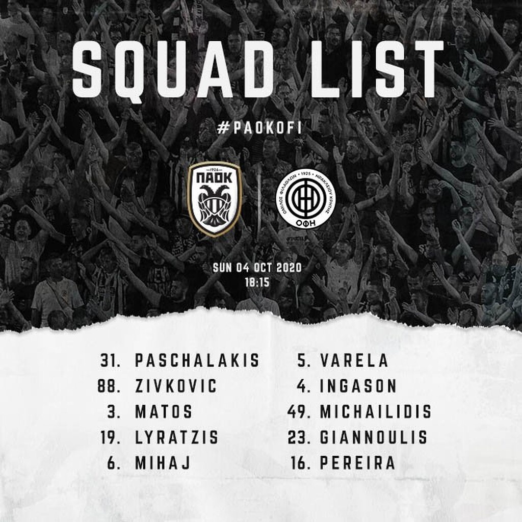 Επίσημη η επιστροφή: Στην αποστολή του ΠΑΟΚ κόντρα στον ΟΦΗ ο Μάτος