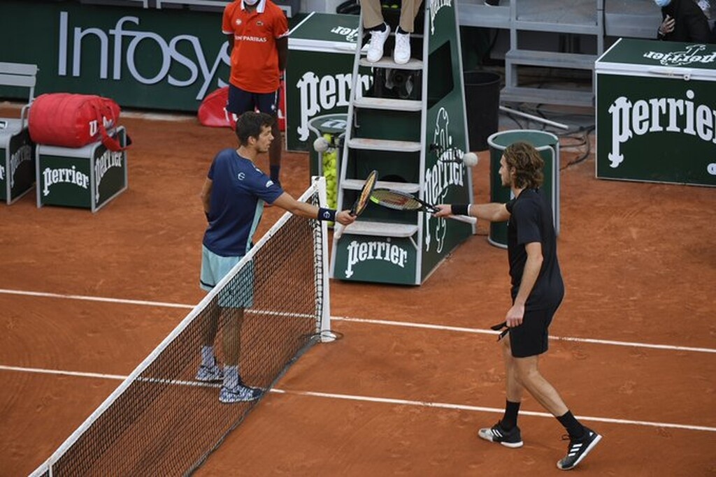 Roland Garros: Άνετη πρόκριση στους «16» για τον Στέφανο Τσιτσιπά (video)