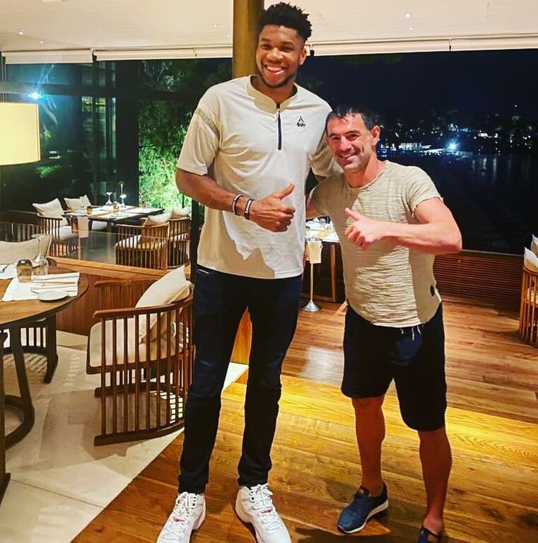 Η συνάντηση Καραγκούνη, Αντετοκούνμπο (photos)