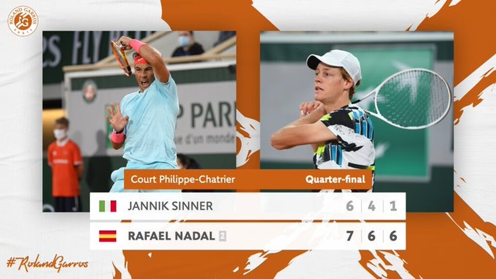 Roland Garros: Στα ημιτελικά ο 100άρης Ναδάλ με νίκη στη… μεταμεσονύκτια «μάχη» με τον Σίνερ (video)
