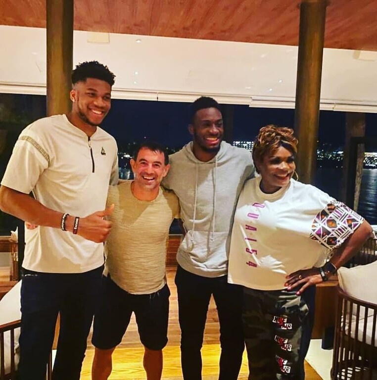 Η συνάντηση Καραγκούνη, Αντετοκούνμπο (photos)