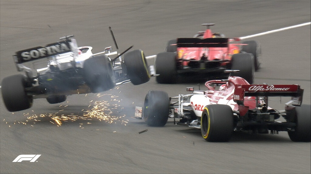 Formula 1: Τρομακτικό ατύχημα, ο Ράικονεν «απογείωσε» τον Ράσελ (video+photos)