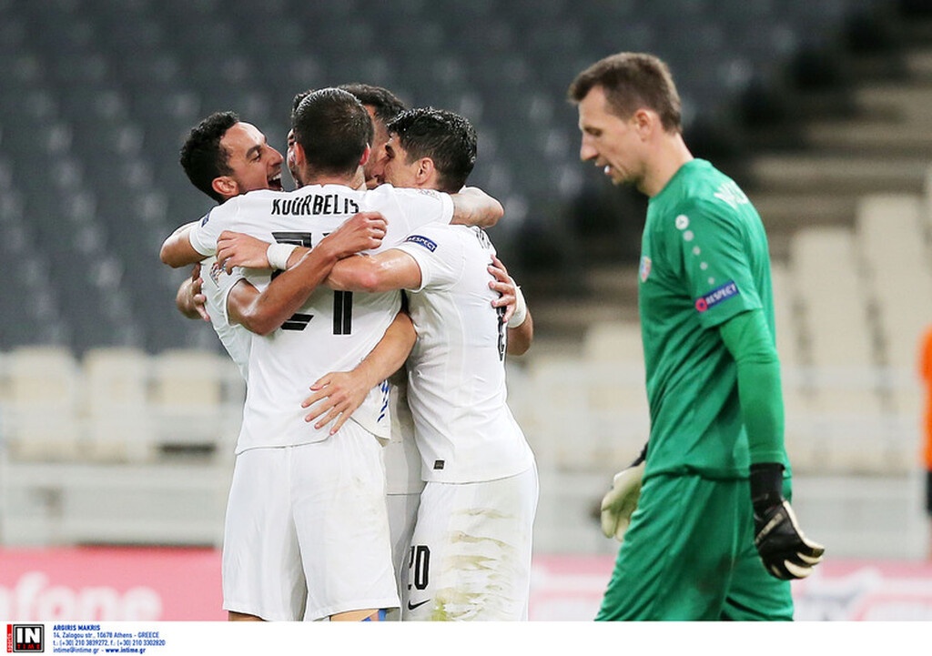 Ελλάδα-Μολδαβία 2-0: Σβηστά στην κορυφή με Μπακασέτα, Μάνταλο (video+photos)