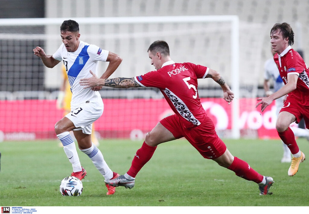 Ελλάδα-Μολδαβία 2-0: Σβηστά στην κορυφή με Μπακασέτα, Μάνταλο (video+photos)