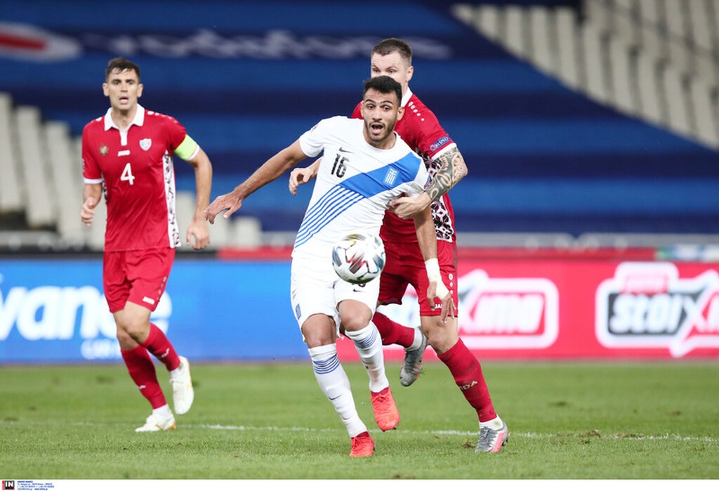 Ελλάδα-Μολδαβία 2-0: Σβηστά στην κορυφή με Μπακασέτα, Μάνταλο (video+photos)