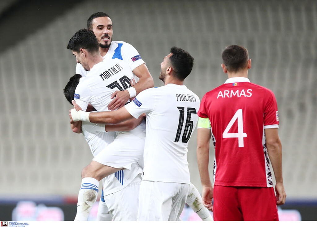 Ελλάδα-Μολδαβία 2-0: Σβηστά στην κορυφή με Μπακασέτα, Μάνταλο (video+photos)