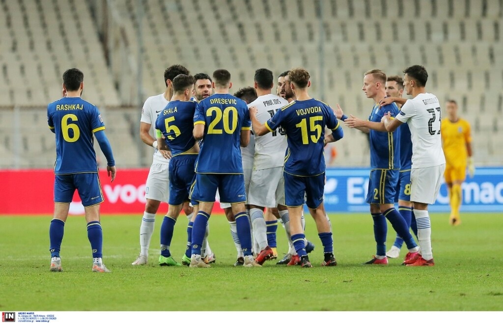 Ελλάδα-Κόσοβο: Η στιγμή της έντασης στο ΟΑΚΑ (video+photos)
