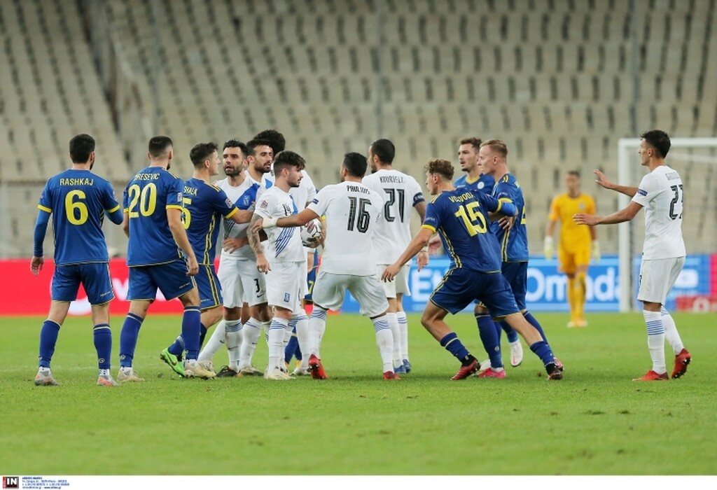 Ελλάδα-Κόσοβο: Η στιγμή της έντασης στο ΟΑΚΑ (video+photos)