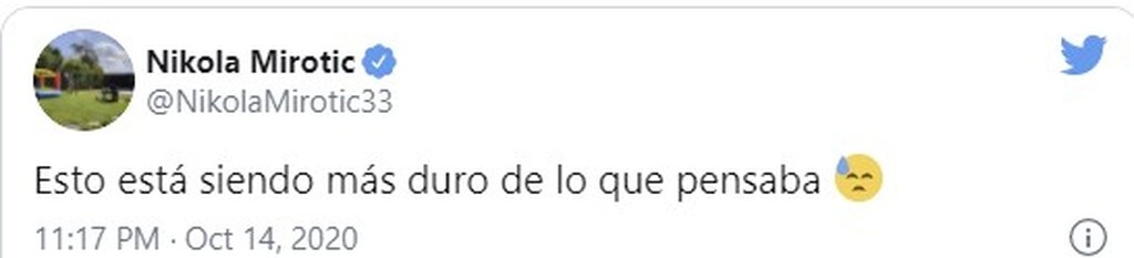 Συγκλονιστική ανάρτηση από τον Μίροτιτς: «Αυτό είναι πιο δύσκολο απ' όσο νόμιζα» (photos)