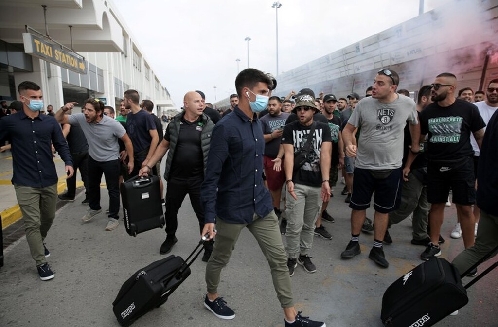Παναθηναϊκός: Υποδοχή και προτροπές στο Ηράκλειο! (Photos)