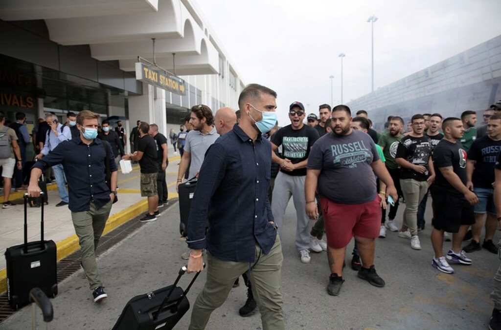Παναθηναϊκός: Υποδοχή και προτροπές στο Ηράκλειο! (Photos)