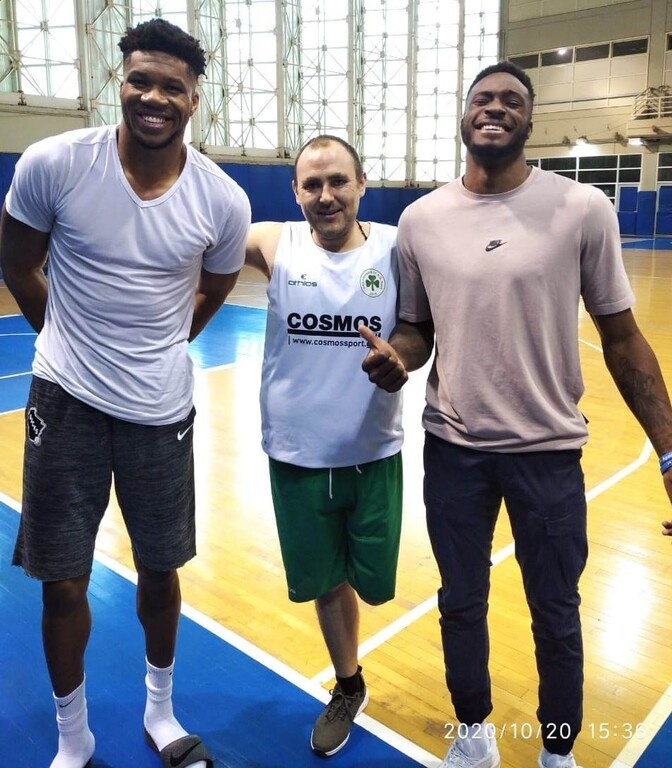 Παναθηναϊκός ΑμεΑ: Με τον Γιάννη και Θανάση Αντετοκούνμπο η προπόνηση του «τριφυλλιού»! (photos)