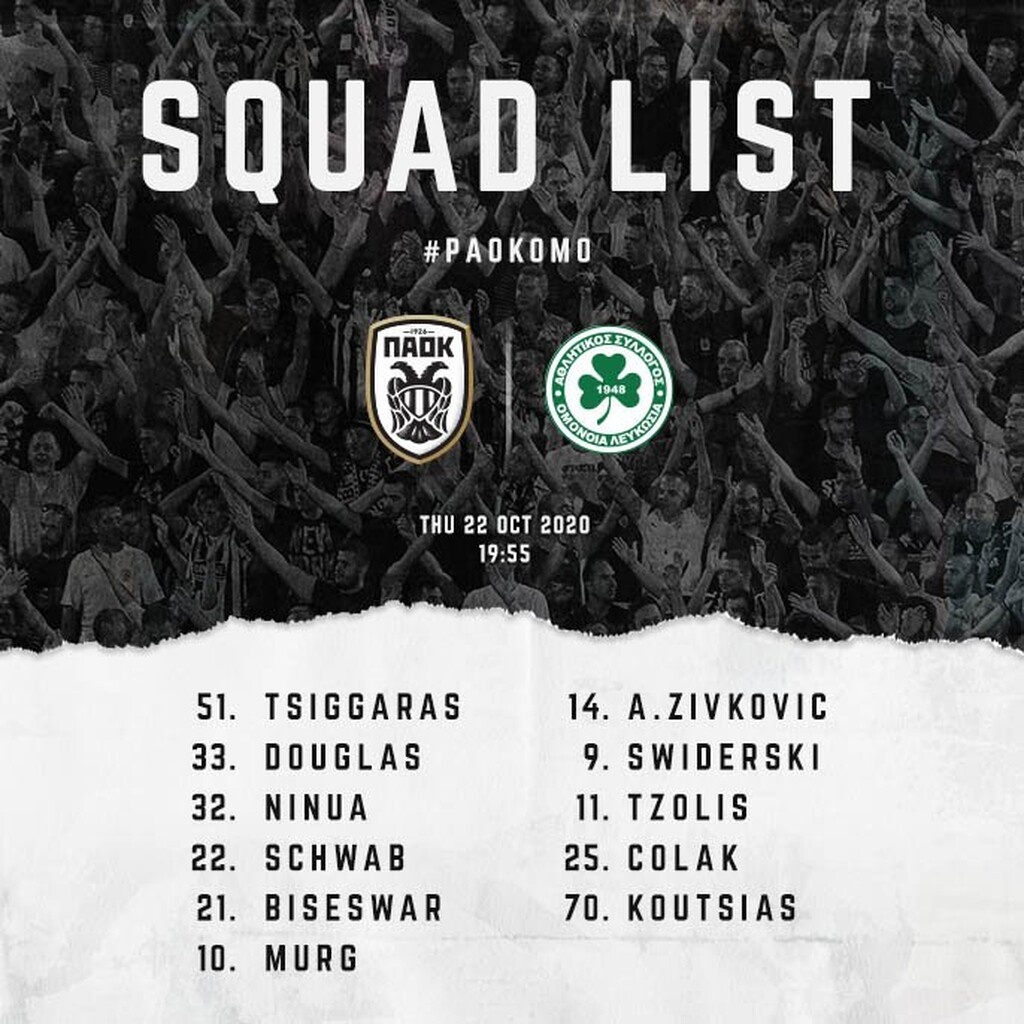 ΠΑΟΚ: Με Ροντρίγκο η αποστολή για Ομόνοια (photos)