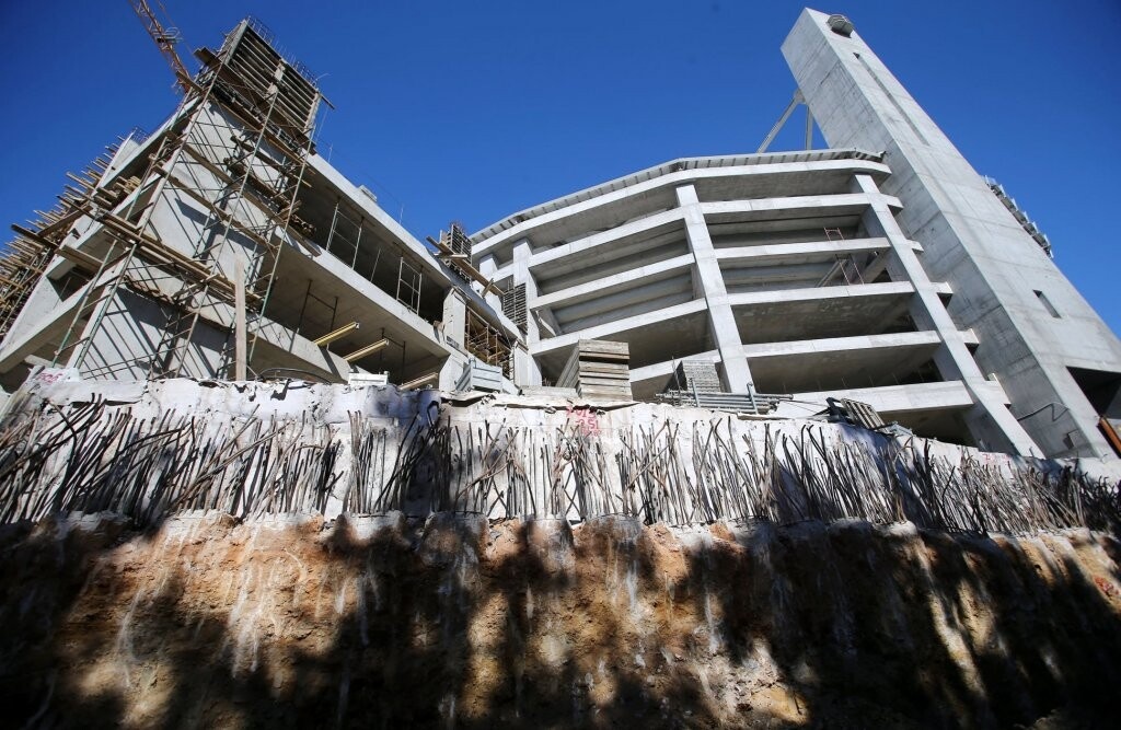 ΑΕΚ: Η Αγιά Σοφιά «ντύνεται» εσωτερικά και εξωτερικά (photos)