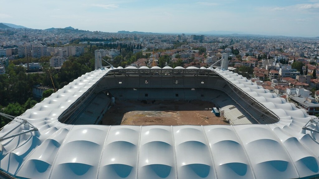 OPAP ARENA από ψηλά-Αποκλειστικά πλάνα από το νέο γήπεδο της ΑΕΚ