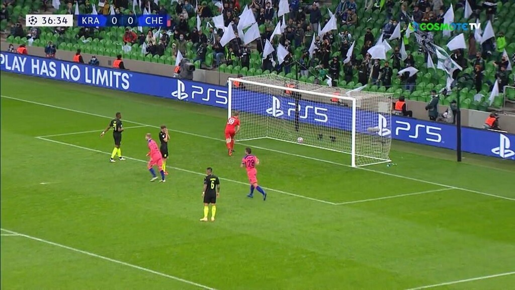 Κράσνονταρ-Τσέλσι: Το δοκάρι «φρέναρε» τον… Γκαζίνσκι, γκολ με πέναλτι ο Βέρνερ (video)