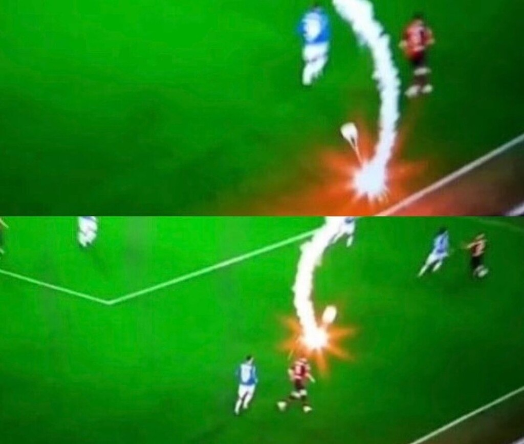 Serie A: Καπνογόνο με… αλεξίπτωτο στο ντέρμπι! (Photos)