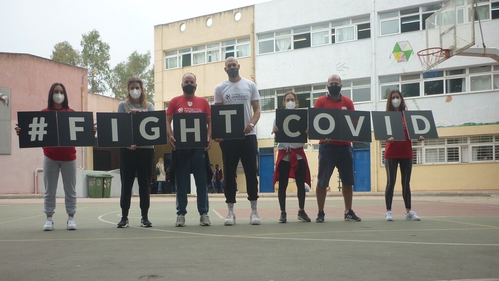 Ολυμπιακός: «Fight Covid» (photos)
