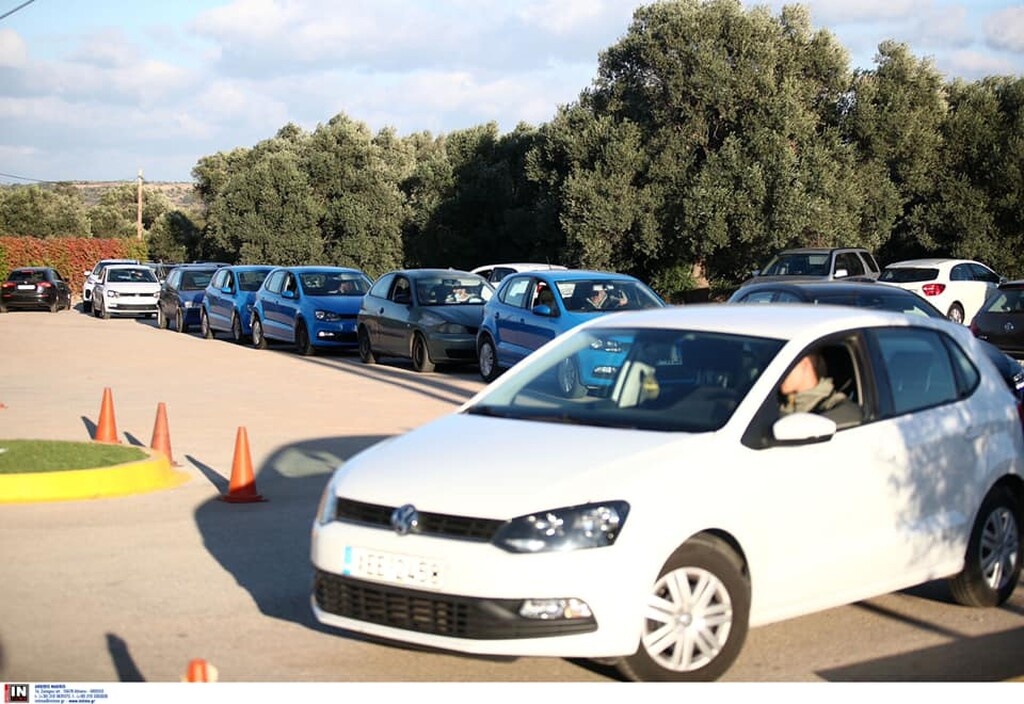 ΑΕΚ: Τεστ κορονοϊού σε όλους από το… αυτοκίνητο (photos)