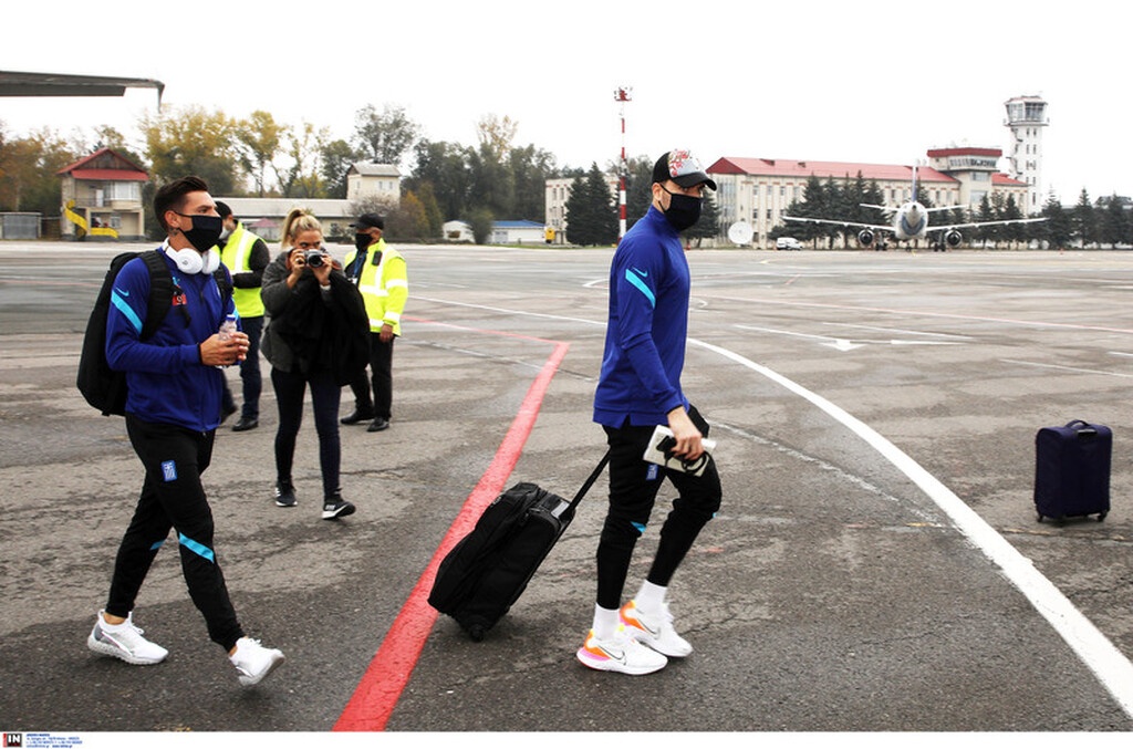 Μολδαβία-Ελλάδα: Η άφιξη της Εθνικής (photos)