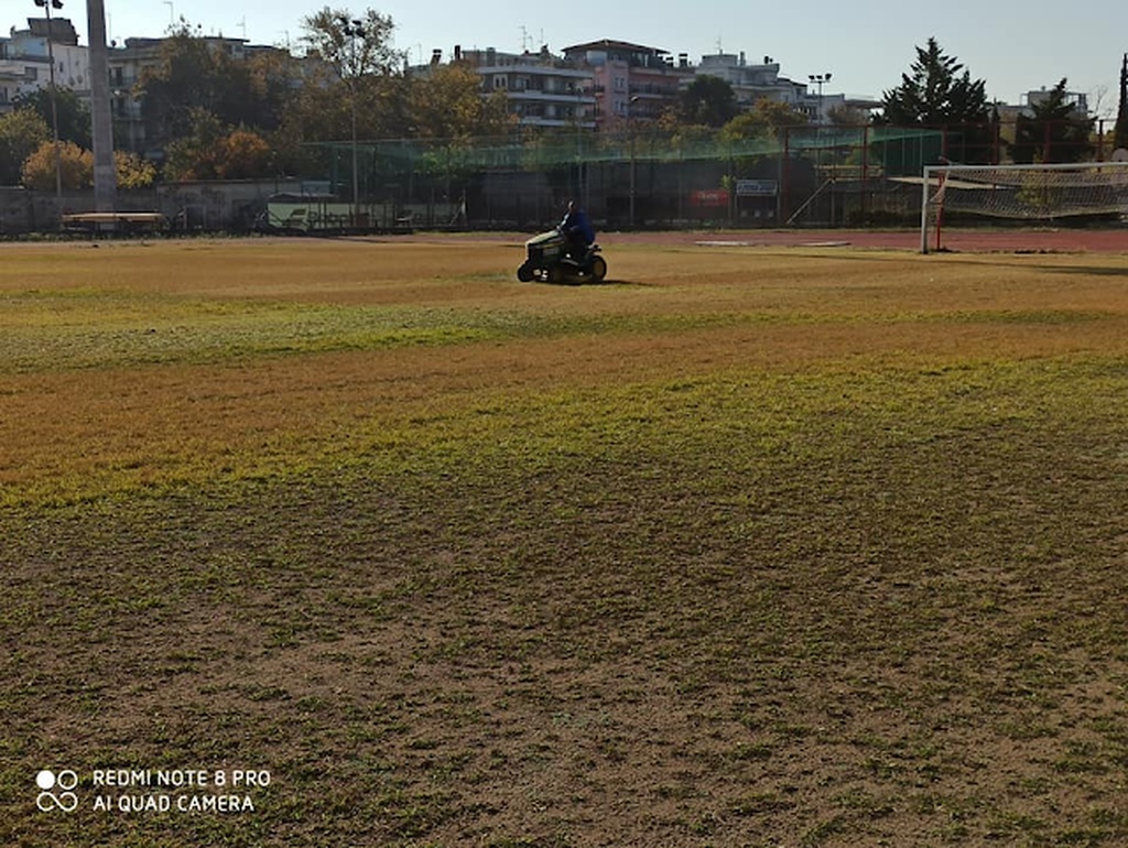 Απόλλων Καλαμαριάς: Εργασίες στο γήπεδο (photos)