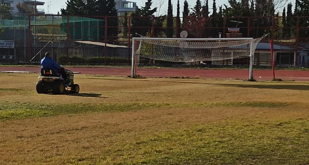 Απόλλων Καλαμαριάς: Εργασίες στο γήπεδο (photos)