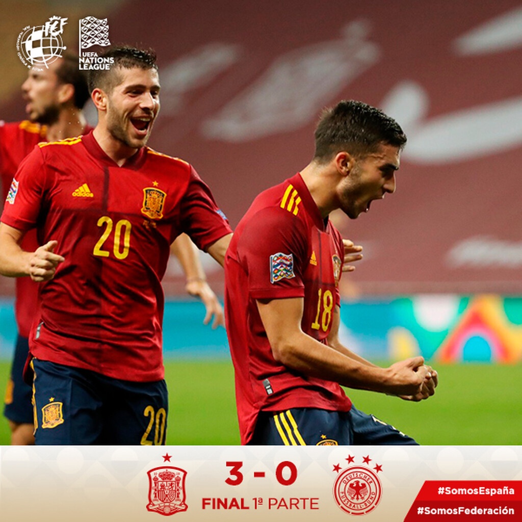 UEFA Nations League: Η Ισπανία ρίχνει τριάρα στην Γερμανία στο ημίχρονο (photos+videos)