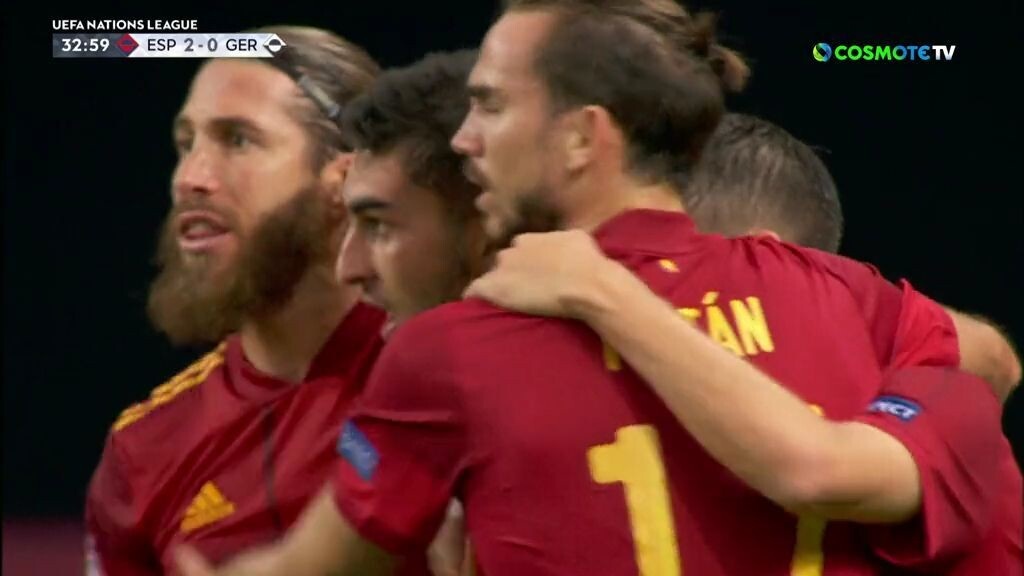 UEFA Nations League: Η Ισπανία ρίχνει τριάρα στην Γερμανία στο ημίχρονο (photos+videos)