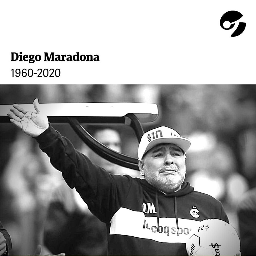 Ντιέγκο Μαραντόνα: Τα τρομερά πρωτοσέλιδα στα διεθνή μίντια και τα μαύρα λογότυπα (photos)