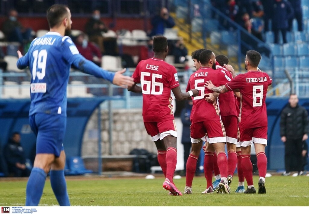 Λαμία-Ολυμπιακός: Το γκολ του Μπουχαλάκη και η «παγωμάρα» με Σεμέδο